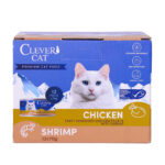 Clever Cat Shredded Chicken & Shrimp 70g - Bild 3