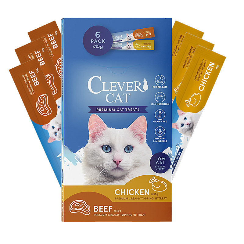 Clever Cat Creamy Cat 6-pack Chicken/Beef - Bild 3